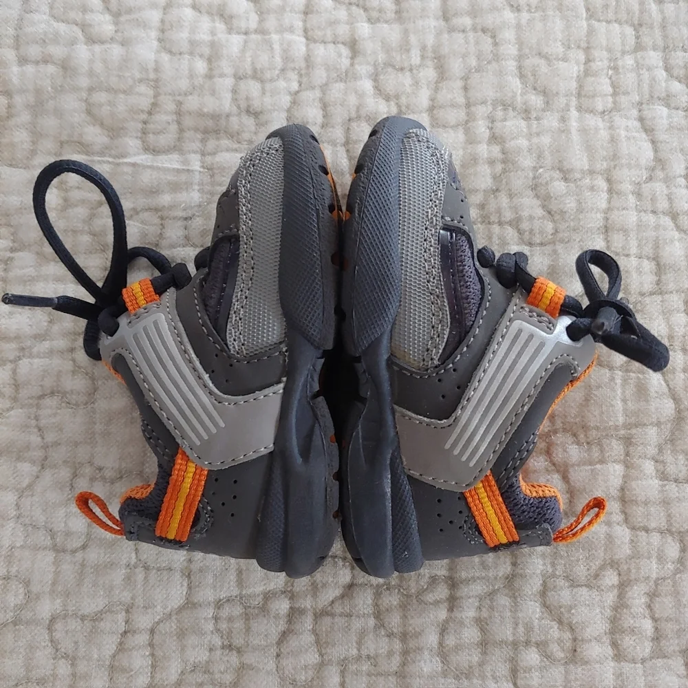 Bundle Of Shoes, Infant Boy's Size 2, Grey/Orange and Brown/Black